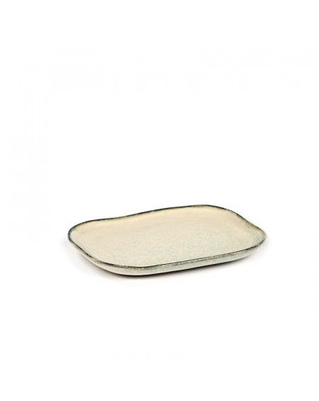 ASSIETTE RECTANGULAIRE MERCI N°3 M BLANC SERAX ASSIETTE RECTANGULAIRE MERCI N°3 M BLANC SERAX