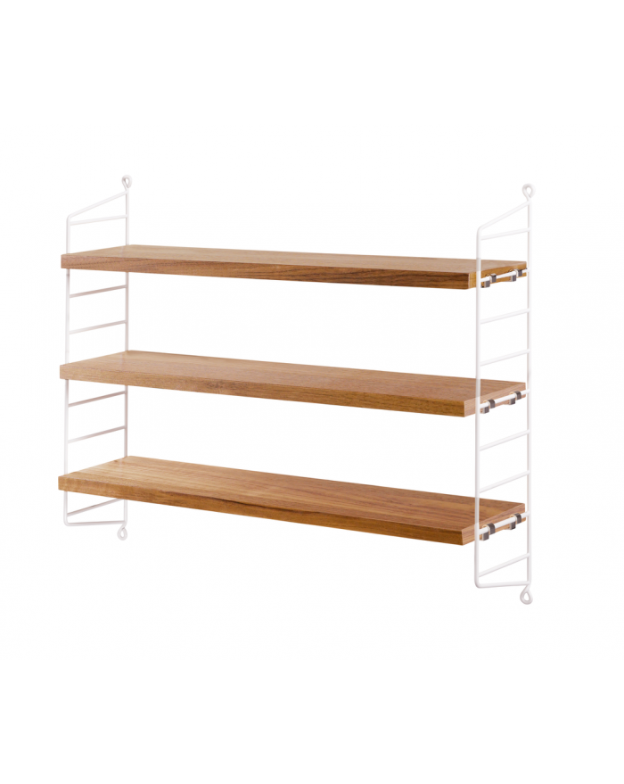 ETAGERE STRING POCKET OAK/WHITE STRING FURNITURE ETAGERE STRING POCKET OAK/WHITE STRING FURNITURE