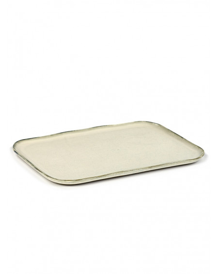 ASSIETTE RECTANGULAIRE MERCI N°1 XL BLANC CASSE SERAX ASSIETTE RECTANGULAIRE MERCI N°1 XL BLANC CASSE SERAX