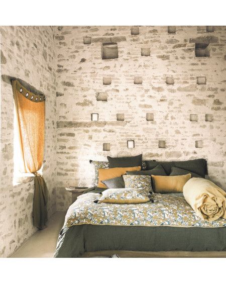 HOUSSE DE COUSSIN PROPRIANO 80X80 KAKI HARMONY HOUSSE DE COUSSIN PROPRIANO 80X80 KAKI HARMONY