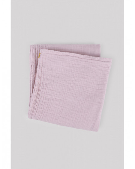 PLAID DOUBLE GAZE DE COTON 120X170 ROSE DELICAT LES PENSIONNAIRES PLAID DOUBLE GAZE DE COTON 120X170 ROSE DELICAT LES PENSIONNAIRES
