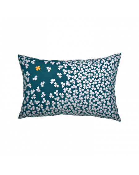 COUSSIN TREFLE 68X44 BLEU CANARD FERMOB COUSSIN TREFLE 68X44 BLEU CANARD FERMOB