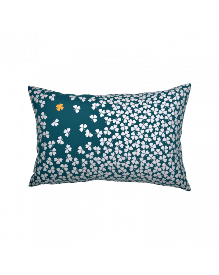 COUSSIN TREFLE 68X44 BLEU CANARD FERMOB COUSSIN TREFLE 68X44 BLEU CANARD FERMOB