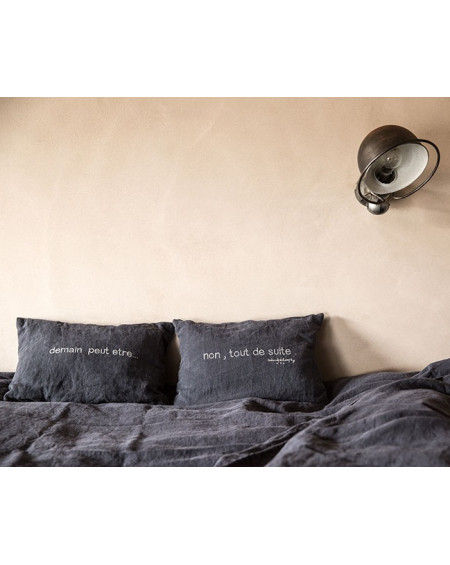 HOUSSE DE COUETTE NOLITA EN LIN CHARBON BOUTONS BED AND PHYLOSOPHY HOUSSE DE COUETTE NOLITA EN LIN CHARBON BOUTONS BED AND PHYLOSOPHY
