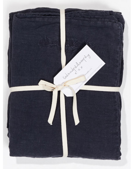 HOUSSE DE COUETTE NOLITA EN LIN CHARBON BOUTONS BED AND PHYLOSOPHY HOUSSE DE COUETTE NOLITA EN LIN CHARBON BOUTONS BED AND PHYLOSOPHY