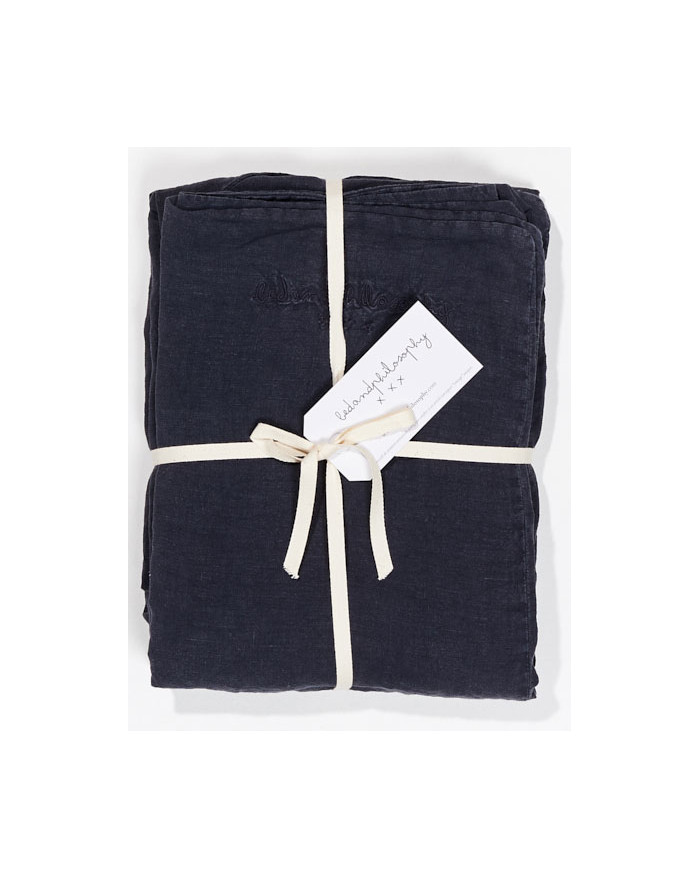 HOUSSE DE COUETTE NOLITA EN LIN CHARBON BOUTONS BED AND PHYLOSOPHY HOUSSE DE COUETTE NOLITA EN LIN CHARBON BOUTONS BED AND PHYLOSOPHY