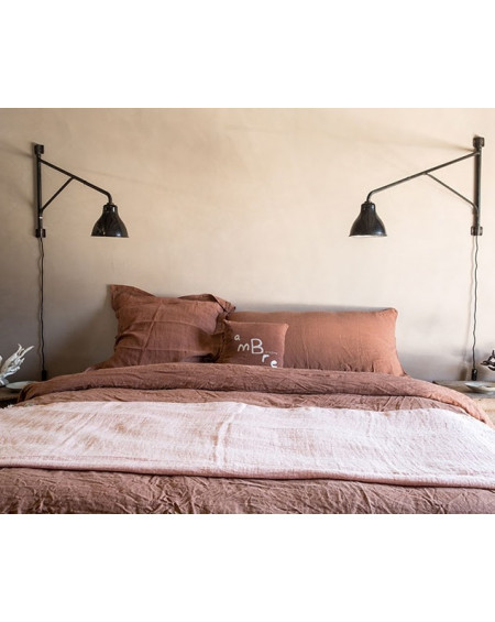 HOUSSE DE COUETTE EN LIN ROSEBUD BOUTONS - BED AND PHYLOSOPHY HOUSSE DE COUETTE EN LIN ROSEBUD BOUTONS - BED AND PHYLOSOPHY