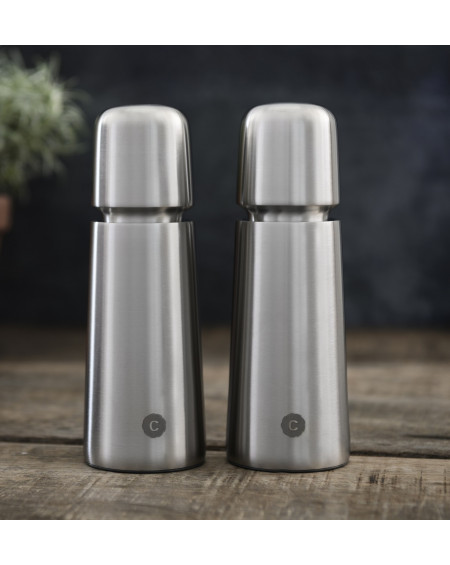 MOULIN A POIVRE OU SEL STOCKHOLM 17CM INOX CRUSH GRIND MOULIN A POIVRE OU SEL STOCKHOLM 17CM INOX CRUSH GRIND
