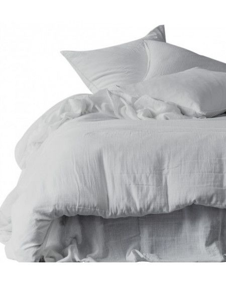 TAIE D'OREILLER BROUILLARD DILI 50X70 GAZE VOILE DE COTON HARMONY TAIE D'OREILLER BROUILLARD DILI 50X70 GAZE VOILE DE COTON HARMONY