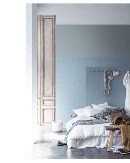 TAIE D'OREILLER BROUILLARD DILI 50X70 GAZE VOILE DE COTON HARMONY TAIE D'OREILLER BROUILLARD DILI 50X70 GAZE VOILE DE COTON HARMONY