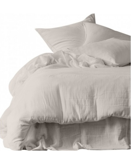 TAIE D'OREILLER LIN DILI 65X65 GAZE VOILE DE COTON HARMONY TAIE D'OREILLER LIN DILI 65X65 GAZE VOILE DE COTON HARMONY