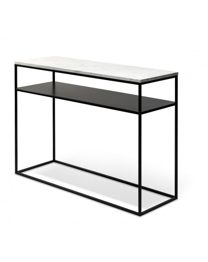 Console Stone En Marbre De Carrare 120x40x86 D Ethnicraft