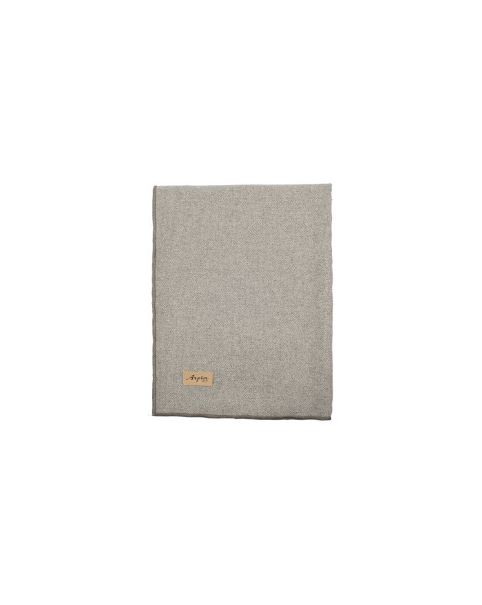 PLAID AGNEL 70x80 CHEVRON FESTON TAUPE - ARPIN PLAID AGNEL 70x80 CHEVRON FESTON TAUPE - ARPIN