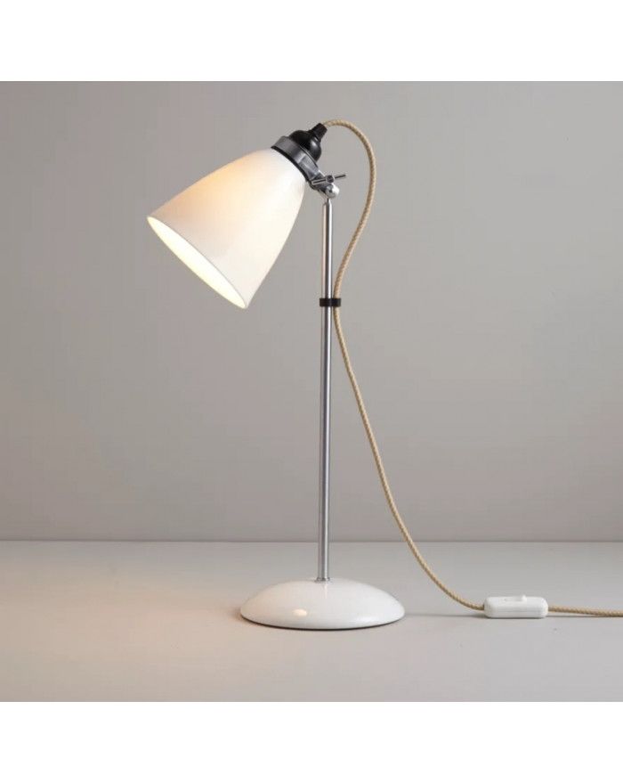 Lampe de table métal orientable avec potence rotule luminaire no hector btc 