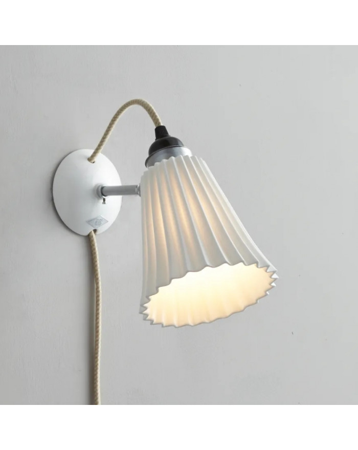 APPLIQUE PORCELAINE HECTOR PLEAT AVEC INTERRUPTEUR ORIGINAL BTC APPLIQUE PORCELAINE HECTOR PLEAT AVEC INTERRUPTEUR ORIGINAL BTC