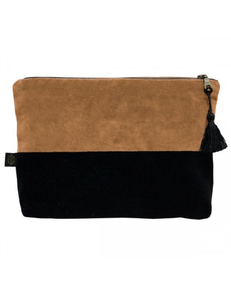 POCHETTE VELOURS DELHI TABAC 29X22 HARMONY POCHETTE VELOURS DELHI TABAC 29X22 HARMONY