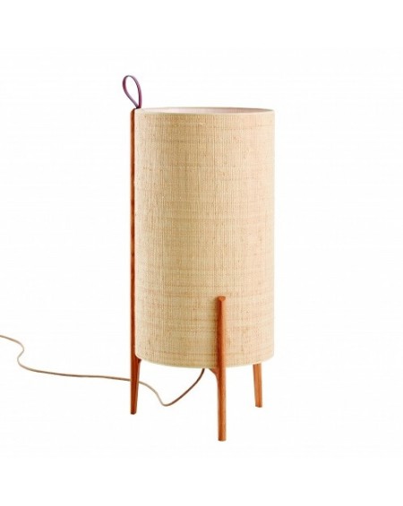 LAMPE DE SOL GRETA CHENE ET FIBRE NATUREL Ø33XH58 CARPYEN LAMPE DE SOL GRETA CHENE ET FIBRE NATUREL Ø33XH58 CARPYEN