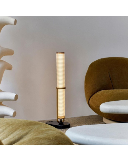 LAMPE FRECHIN CHASSIS DORE BASE MARBRE NOIR DCW EDITIONS LAMPE FRECHIN CHASSIS DORE BASE MARBRE NOIR DCW EDITIONS