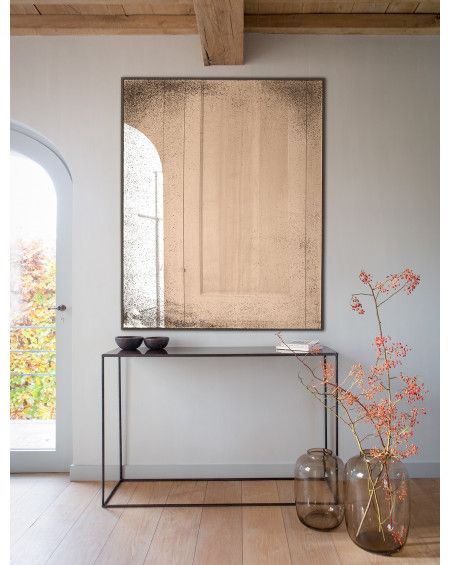 MIROIR CLEAR WALL MIRROR MEDIUM AGED METAL FRAME RECTANGULAIRE 122x3xH153 ETHNICRAFT MIROIR CLEAR WALL MIRROR MEDIUM AGED METAL FRAME RECTANGULAIRE 122x3xH153 ETHNICRAFT