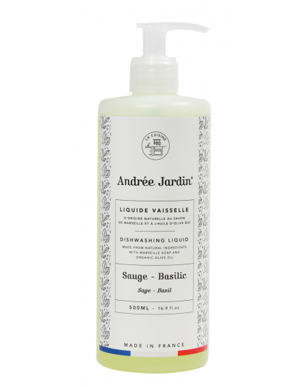 LIQUIDE VAISSELLE SAUGE BASILIC ANDREE JARDIN LIQUIDE VAISSELLE SAUGE BASILIC ANDREE JARDIN