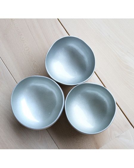 BOL EN NOIX DE COCO SILVER BOTH SIDES LUXURY EDITION BOL EN NOIX DE COCO SILVER BOTH SIDES LUXURY EDITION