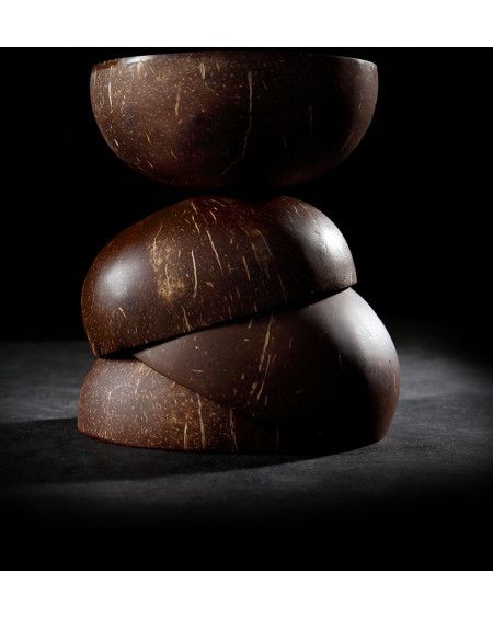 BOL EN NOIX DE COCO SILVER BOTH SIDES LUXURY EDITION BOL EN NOIX DE COCO SILVER BOTH SIDES LUXURY EDITION