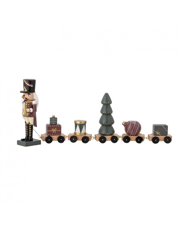 TRAIN VADIM 45XH18X6 EN BOIS DECORATION NOEL - BLOOMINGVILLE TRAIN VADIM 45XH18X6 EN BOIS DECORATION NOEL - BLOOMINGVILLE