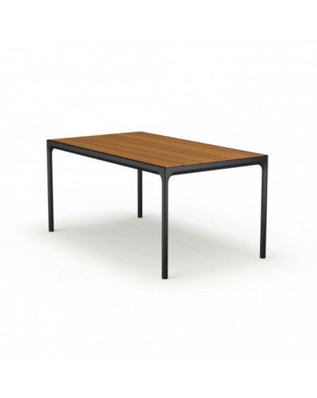 TABLE FOUR 90X160 CM BLACK/BAMBOU HOUE