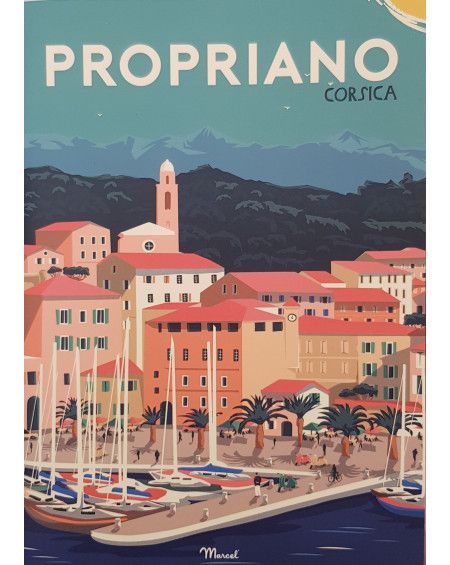 CARNET DE NOTES A5 PROPRIANO MARCEL TRAVEL POSTERS