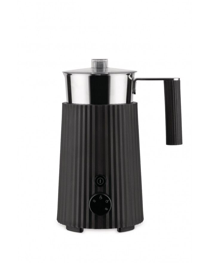 MOUSSEUR A LAIT PLISSE NOIR/INOX ALESSI MOUSSEUR A LAIT PLISSE NOIR/INOX ALESSI