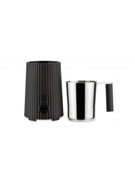 MOUSSEUR A LAIT PLISSE NOIR/INOX ALESSI MOUSSEUR A LAIT PLISSE NOIR/INOX ALESSI