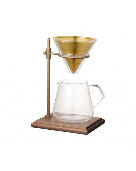 CAFETIERE SET STAND SLOW COFFEE 4 TASSES - KINTO